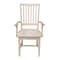 International Concepts Mission Side Chair with Arms, Unfinished Seat, Wood Back, 39.2 W 21.3 in L 21.3 H, Wood Seat 265A - alternate 7